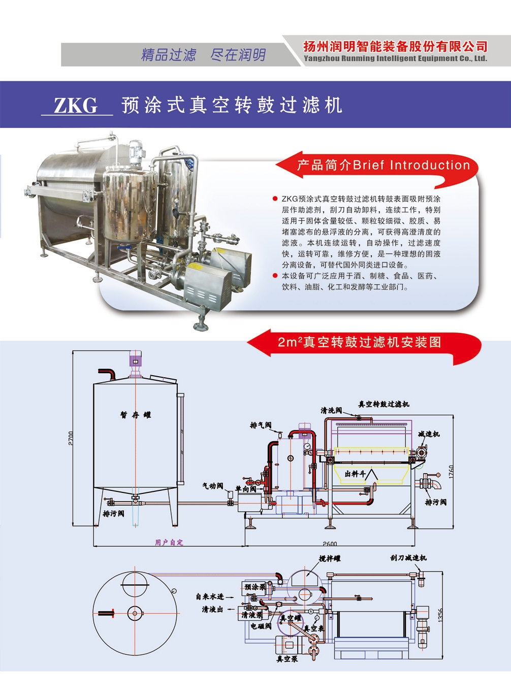 预涂式真空转鼓过滤机