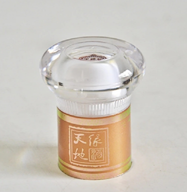透明头镀金盖 瓶盖